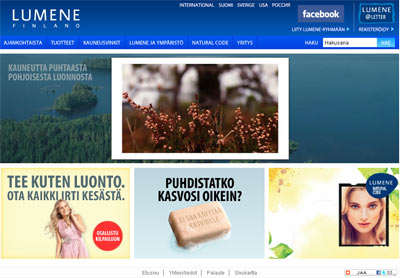 Официальный сайт Lumene