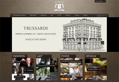 Официальный сайт Trussardi