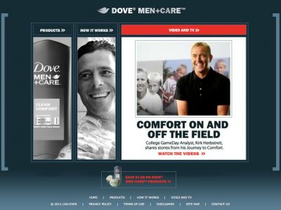 Официальный сайт Dove  Men Care