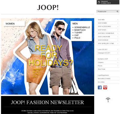 Официальный сайт JOOP!