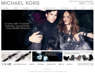 Официальный сайт Michael Kors