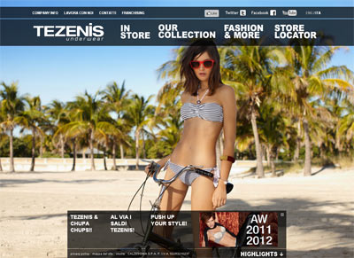 Официальный сайт Tezenis