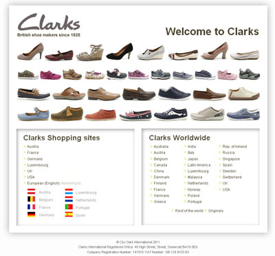 Официальный сайт Clarks