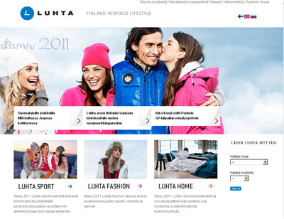 Официальный сайт Luhta
