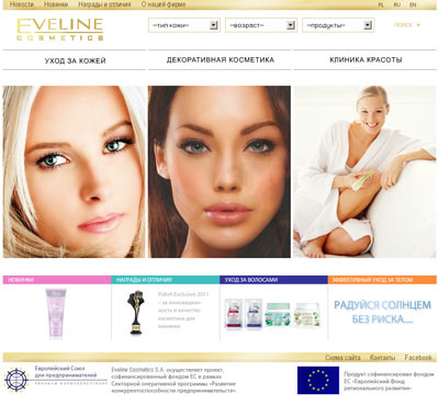 Официальный сайт Eveline