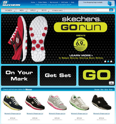 Официальный сайт Skechers