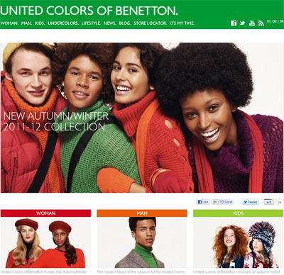 Официальный сайт United Colors of Benetton