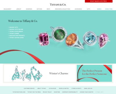 Официальный сайт Tiffany