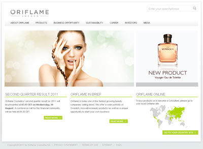 Официальный сайт Oriflame