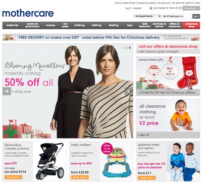 Официальный сайт Mothercare